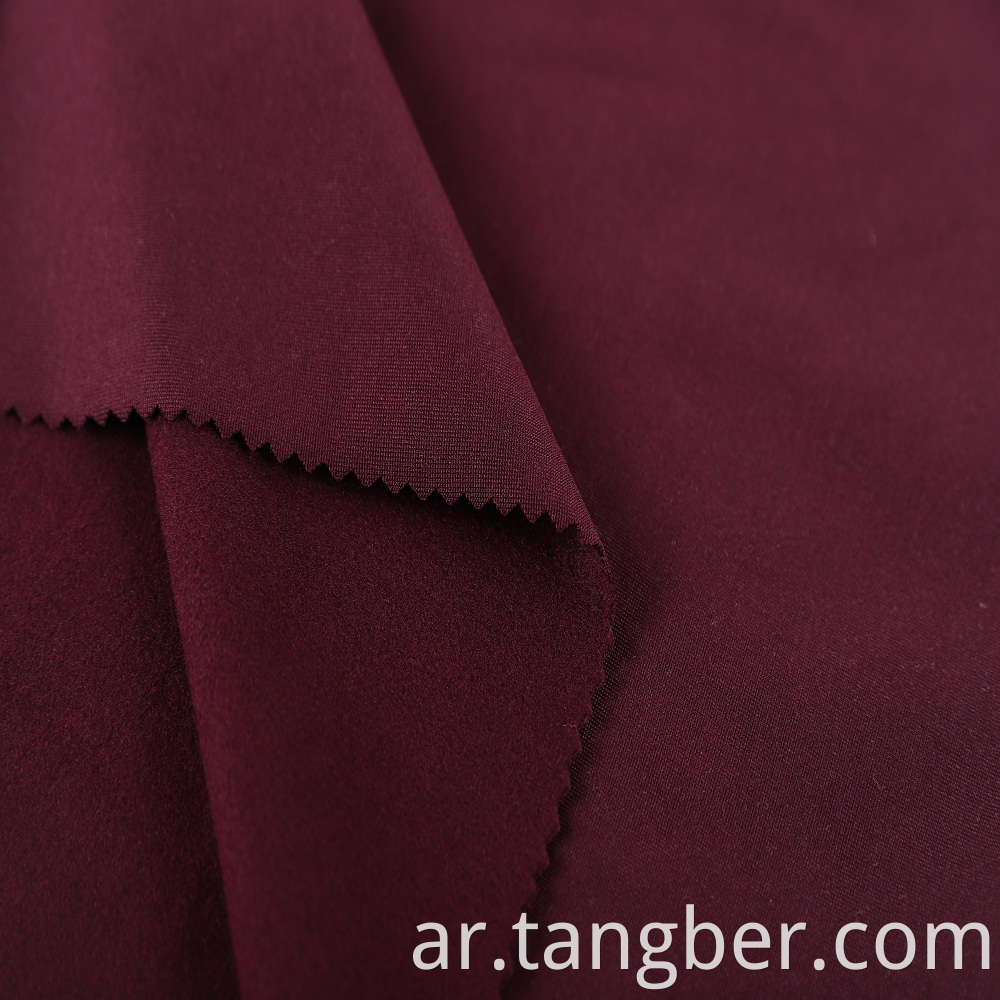 double brushed polyester fabric